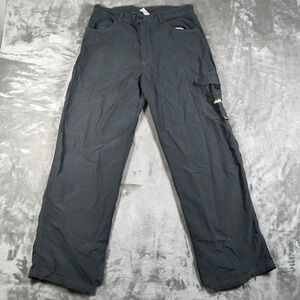 Vintage Fishworks Cargo Pants Men 32x29 Outdoor Fish Baggy 90s Embroidered Nylon